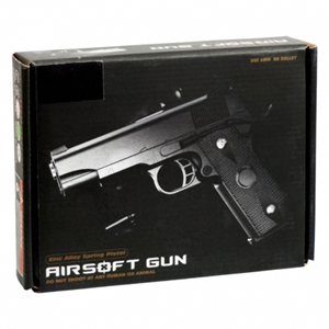 تفنگ اسباب بازی کلت فلزی ساچمه ای ایرسافت گان مدل AIRSOFT GUN V9 -اسباب بازی